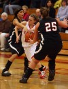 Washington Township defenders Natalee Kwiatkowski and Jess Johnson