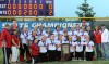 The Portage softball team poses for its Class 4A state championship photo Saturday night after defeating Franklin Central 2-0.
