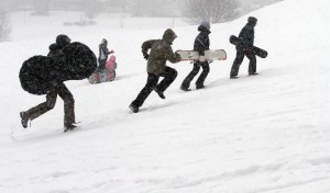 Winter storm blows through region