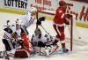 Red Wings beat Blackhawks 3-2 in Detroit home opener