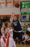 Bishop Noll's Elena Sobilo drives for a layup