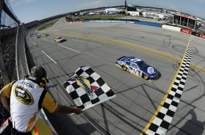 Keselowski gets push from Busch to win Talladega
