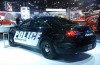 Police vehicle commanding attention