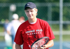 Kankakee Valley's Luke Sanderson remains one of the top tennis players in the area
