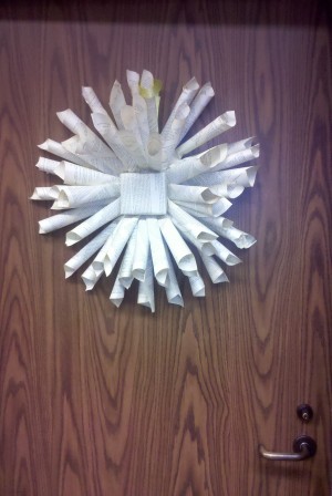 Book Wreath Craft 