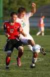 Portage's Victure Mendoza, Valparaiso's Rob McBride