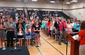 Barker Middle School Inducts 63 into National Junior Honor Society