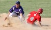 Portage's Chris Bruno slides safely into second