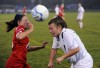 Valparaiso's Savannah Hampton, Crown Point's Katrina Ornelas