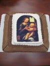 Cake Portrait honoring Leonardo da Vinci's Painting
