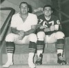 Ted Karras, right, Fred Williams before 1963 NFL championship game
