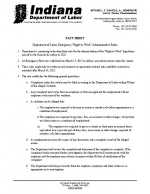 Labor officials setting up RTW complaint rules