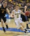 Michigan freshman and Crown Point native Spike Albrecht drives