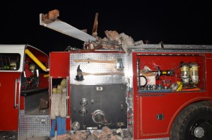 Lake Station officials cleaning up old fire station after partial collapse