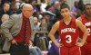 Portage coach Rick Snodgrass has a few words for Jordan Collazo on Friday.