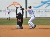 Kouts second baseman Dan Cullison tags