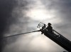 Firefighters battle vacant building blaze