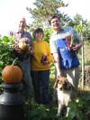 Times Columnist Philip Potempa and Parents with Family Dog