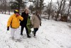 Women track 2 dogs that escaped Calumet Township fire