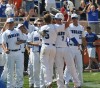 Chase Fieldhouse is congratulated by Ryan Pachowicz