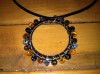Wrapped crystal pendant