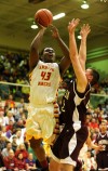 Andrean's Skylar Moss scores