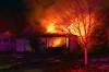 Woman dies, two young children airlifted to hospital after Lake Station fire