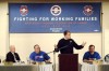 Candidates rally around health care at union rally