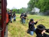 Confederates carry the day, loot at LaPorte museum train battle re-enactment