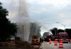Natural gas rupture forces evacuations