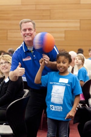 Jim 'Basketball' Jones tells kids not to let weaknesses hold them back