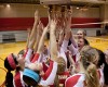 Griffith Panthers play Andrean 59ers in a regional championship volleyball match. 