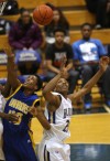 Bloom Township's Jared Johnson and Crete-Monee's Tyler Williams