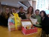 VU Deacon and Deaconess Students with First Prize Basket and Winning Peeps Show Entry