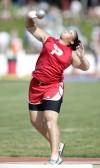 Portage's Bliss wins second national prep shot put title