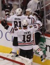 Brent Seabrook, Jonathan Toews, Marian Hossa