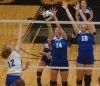 Lake Central's Julianne Epperson and Anna Weber