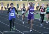 Lake Central's Kaitlyn Moricz, Merrillvillle's Jaleesa Holmes