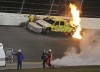 Kenseth wins Daytona 500 after fire and rain