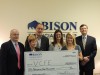 Bison Financial serves the community at the Summer Outdoor Movies!