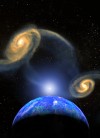 Dual Galaxies and Planet