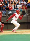 Hal Morris played 10 seasons with the Cincinnati Reds. 
