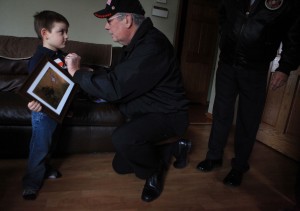 Hobart boy honored for giving back 
