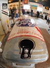 Beer can casket serves double duty