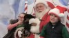 Pets pose with Santa