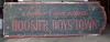 Original Hoosier Boys Town Sign in Storage