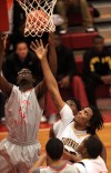 Thornwood senior Khapri Alston and T.F. South junior Illya Galloway