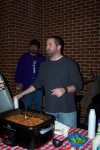 Greg Geimer and his Buffalo Chicken Chili at the 2013 Lupus Foundation of Indiana 11th Annual Chili Cook-Off