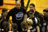 Lake Central coach Tina Tinberg talks to her players