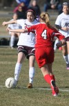 Bremen and T.F. United do battle in girls soccer action
